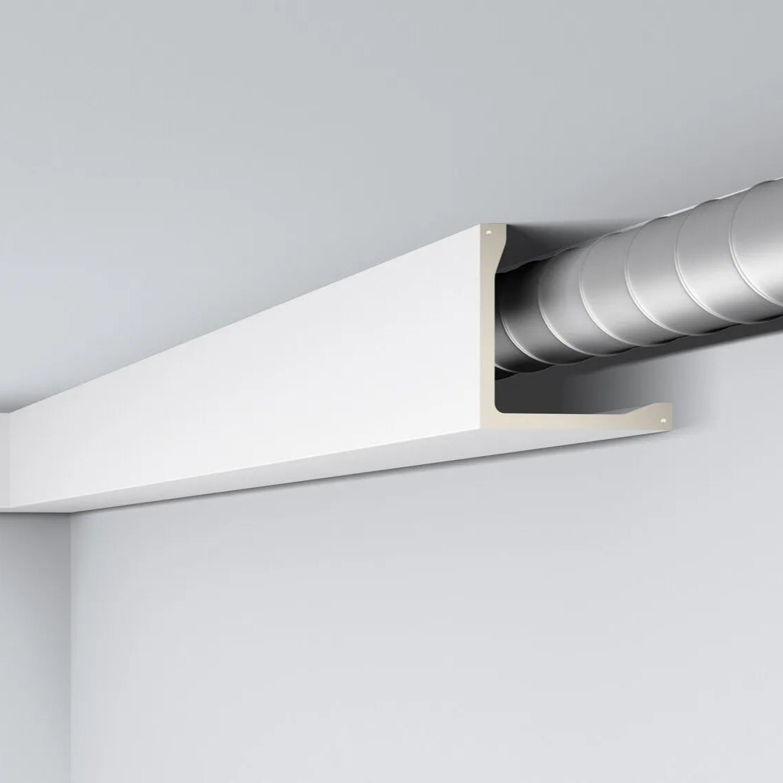 L5 ARSTYL 2M Functional nmc ceiling coving for concealing ventilation pipes  | DecorMania UK
